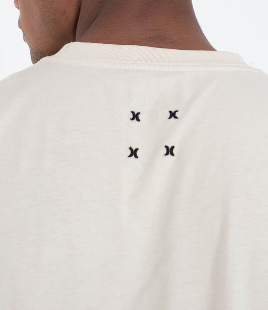 Light Gray טי שירט קצרה לגברים Bcnk HURLEY