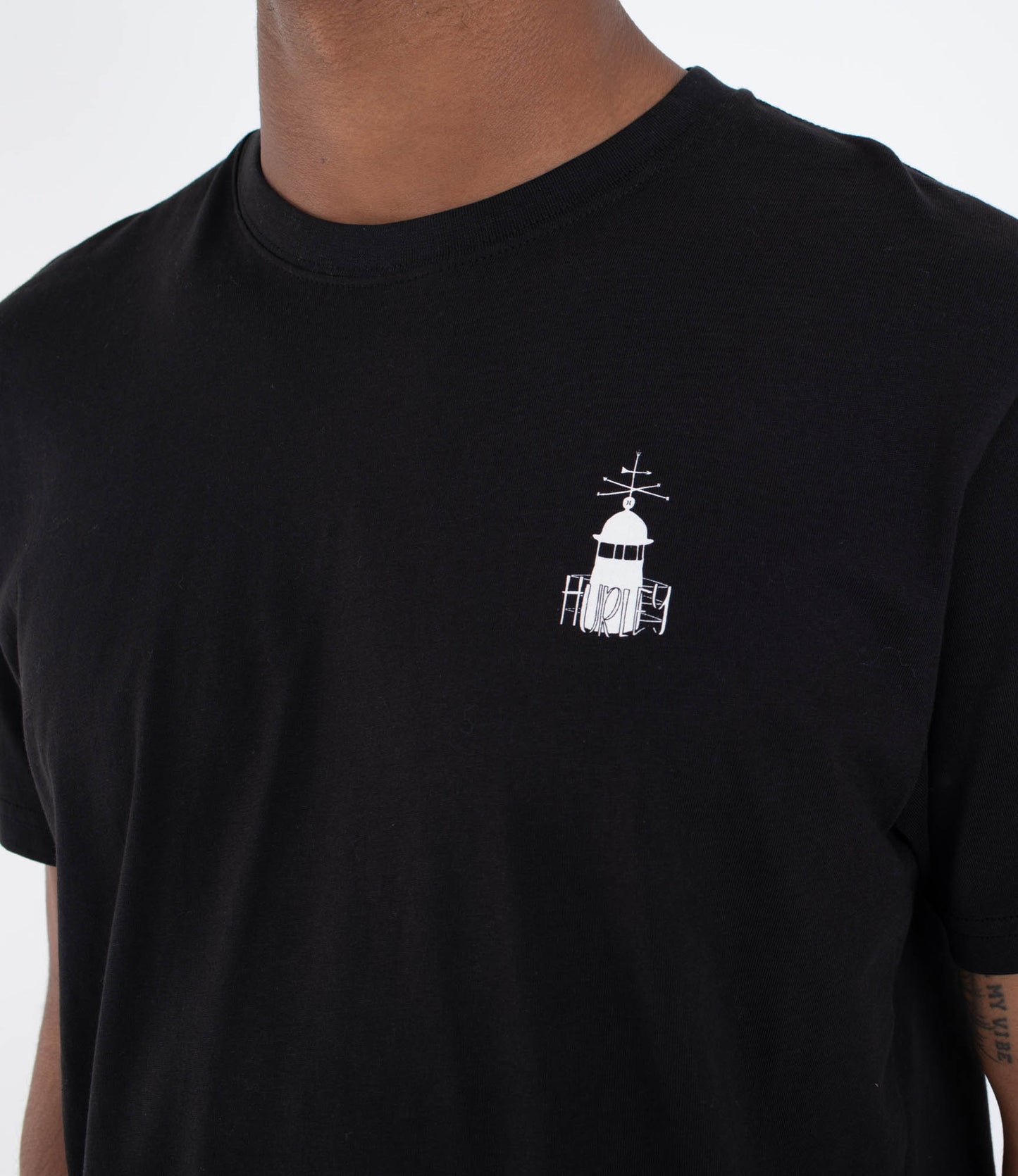 Gray טי שירט קצרה לגברים Nazare HURLEY