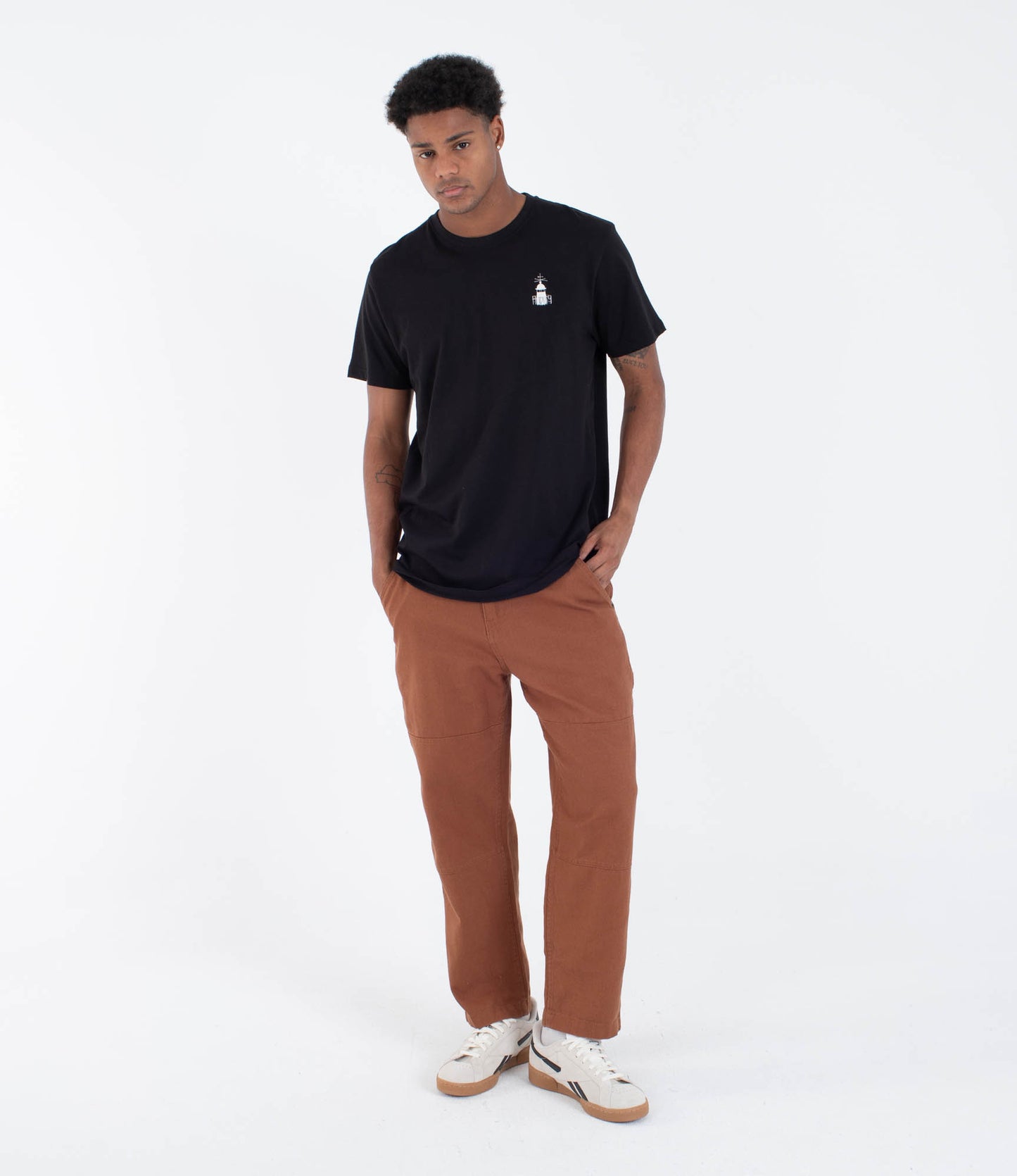 White Smoke טי שירט קצרה לגברים Nazare HURLEY