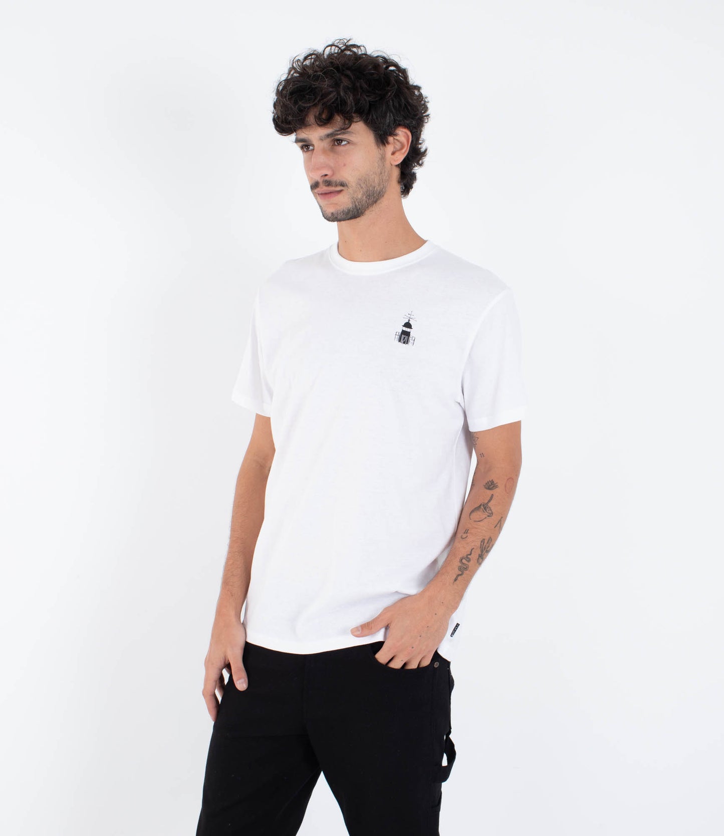 White Smoke טי שירט קצרה לגברים Nazare HURLEY