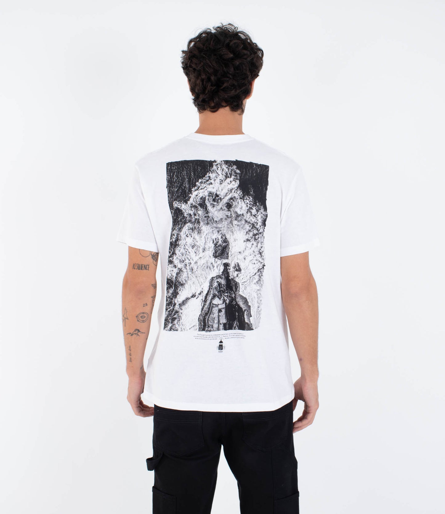 White Smoke טי שירט קצרה לגברים Nazare HURLEY