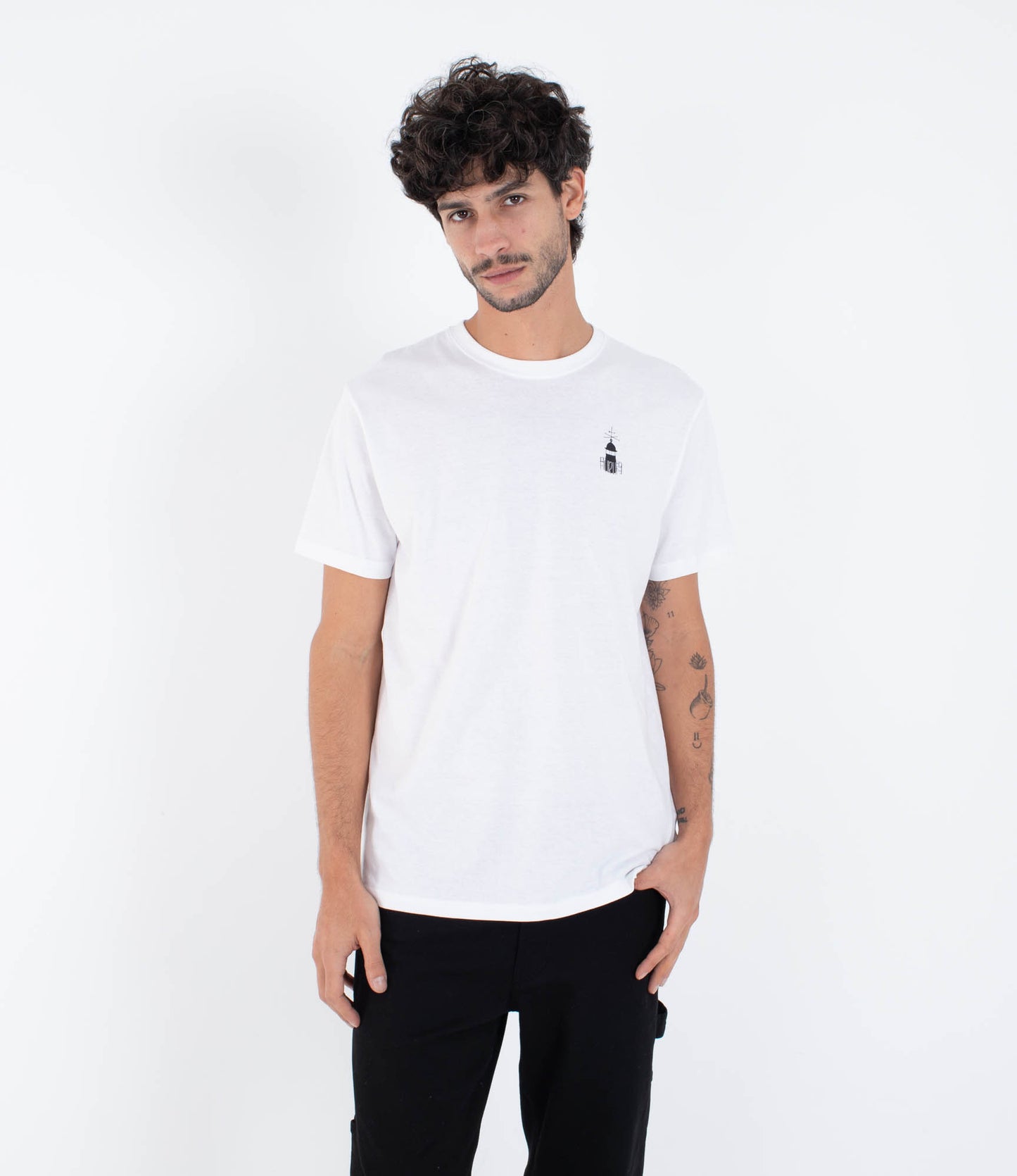 White Smoke טי שירט קצרה לגברים Nazare HURLEY