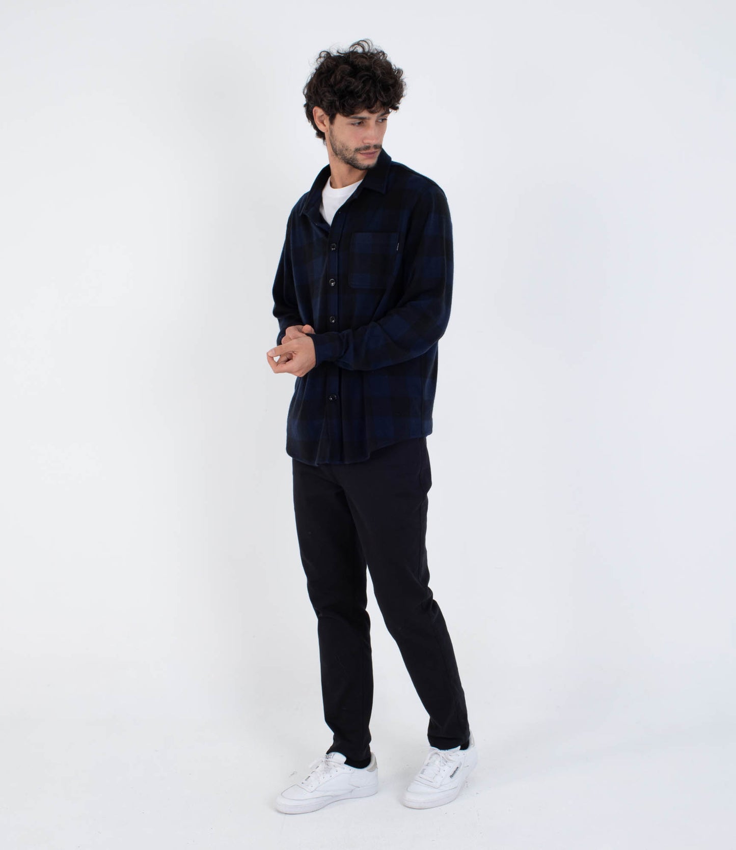 Lavender חולצה מכופתרת ארוכה לגברים Axe HURLEY