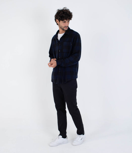 Lavender חולצה מכופתרת ארוכה לגברים Axe HURLEY