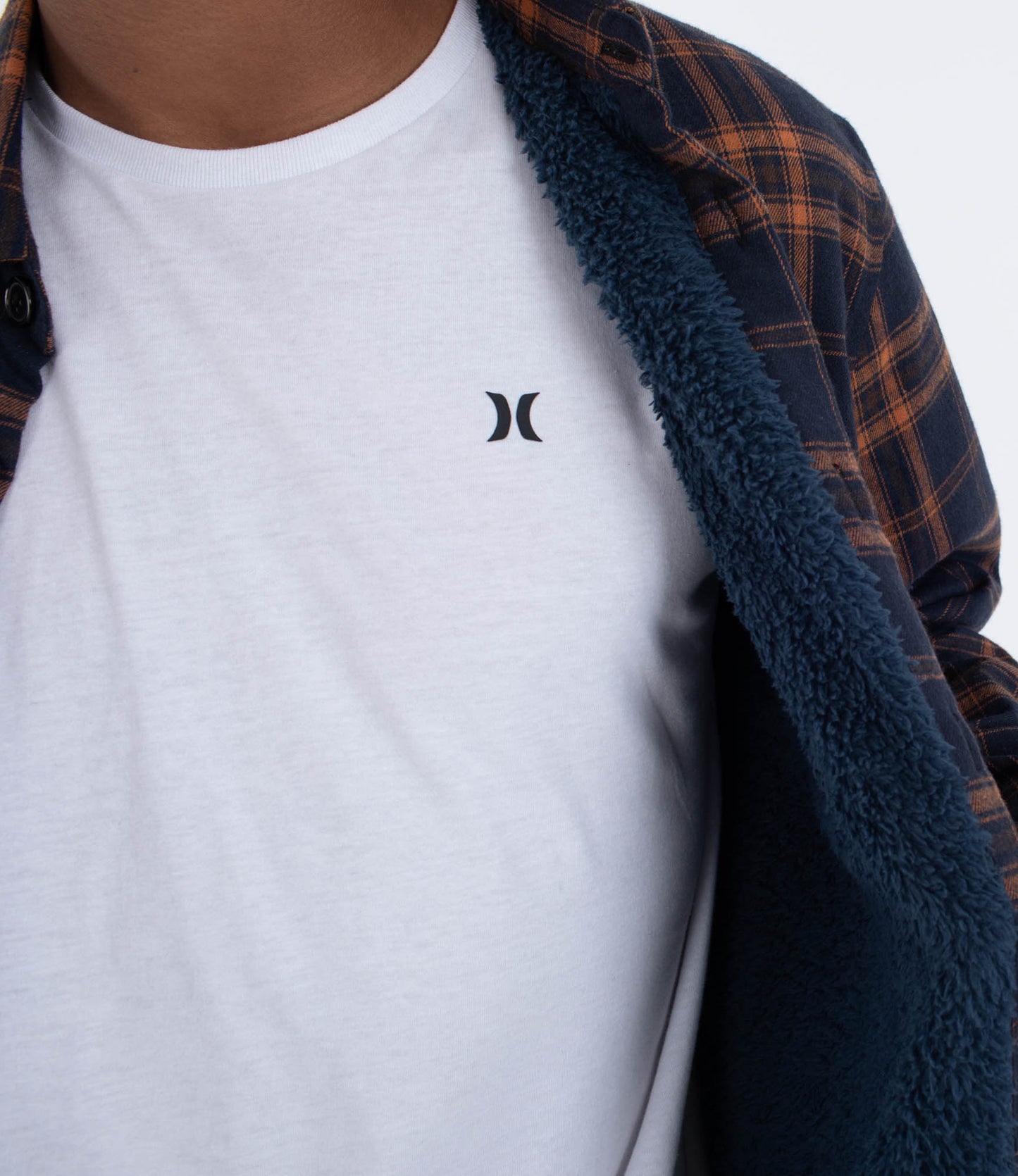 Light Gray חולצה מכופתרת ארוכה לגברים Axe HURLEY