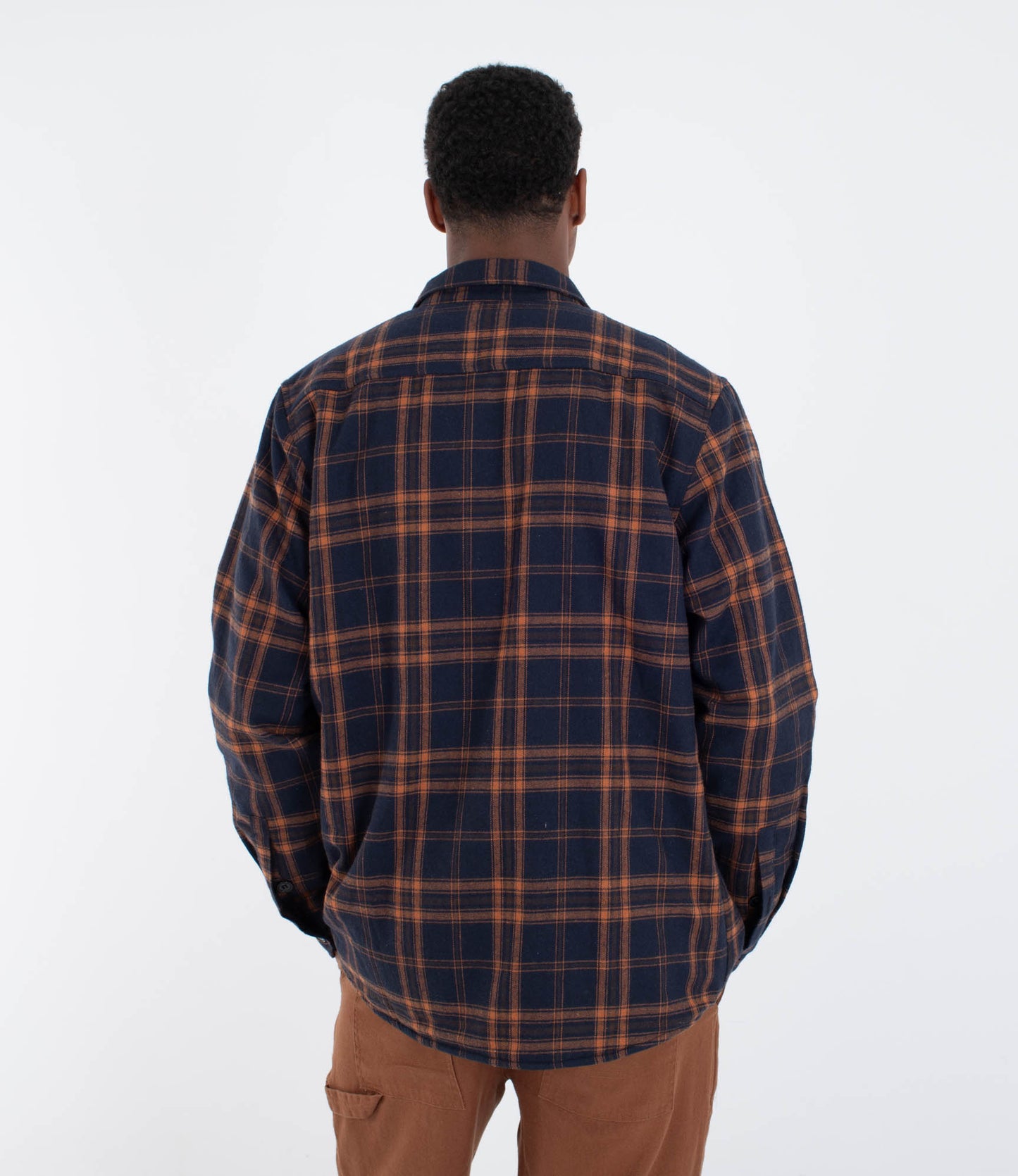 Lavender חולצה מכופתרת ארוכה לגברים Axe HURLEY