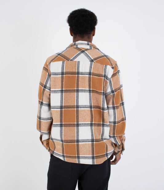 Light Gray חולצה מכופתרת ארוכה לגברים Ranger HURLEY