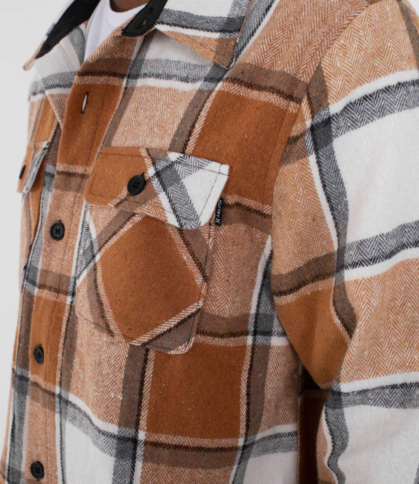 Dim Gray חולצה מכופתרת ארוכה לגברים Ranger HURLEY