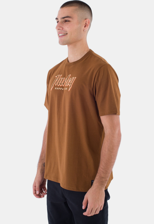 Dark Slate Gray טי שירט קצרה לגברים Built HURLEY