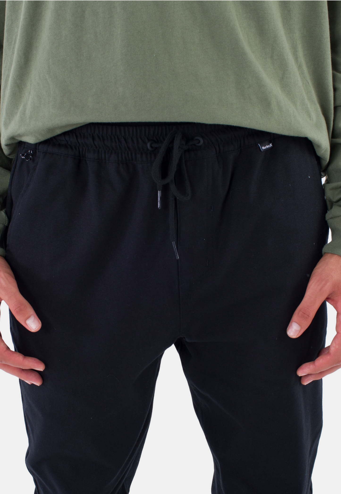 Black מכנסיים ארוכים לגברים Icon Jogger HURLEY