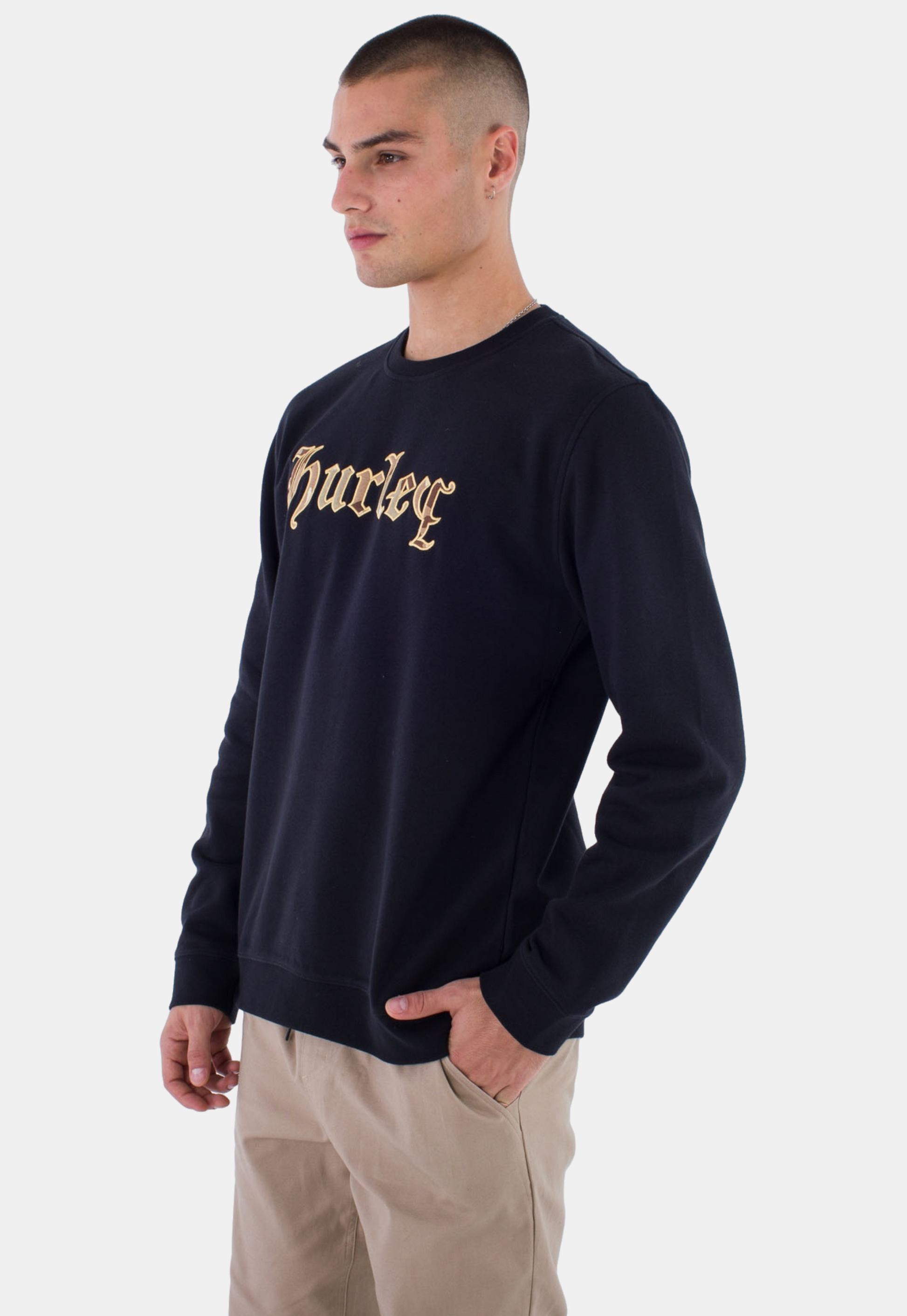 Lavender סווטשירט לגברים Fleece Crew HURLEY