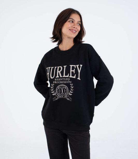 White Smoke סווטשירט לנשים Global HURLEY