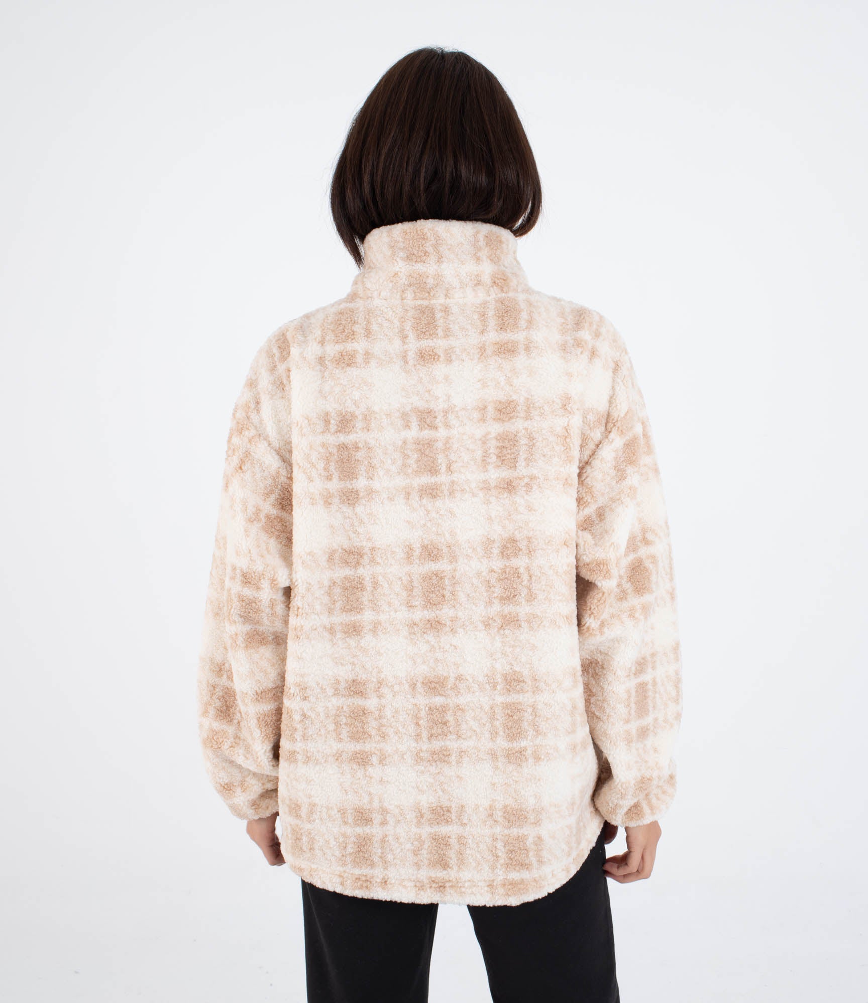 Beige סווטשירט פליז לנשים Laneway HURLEY