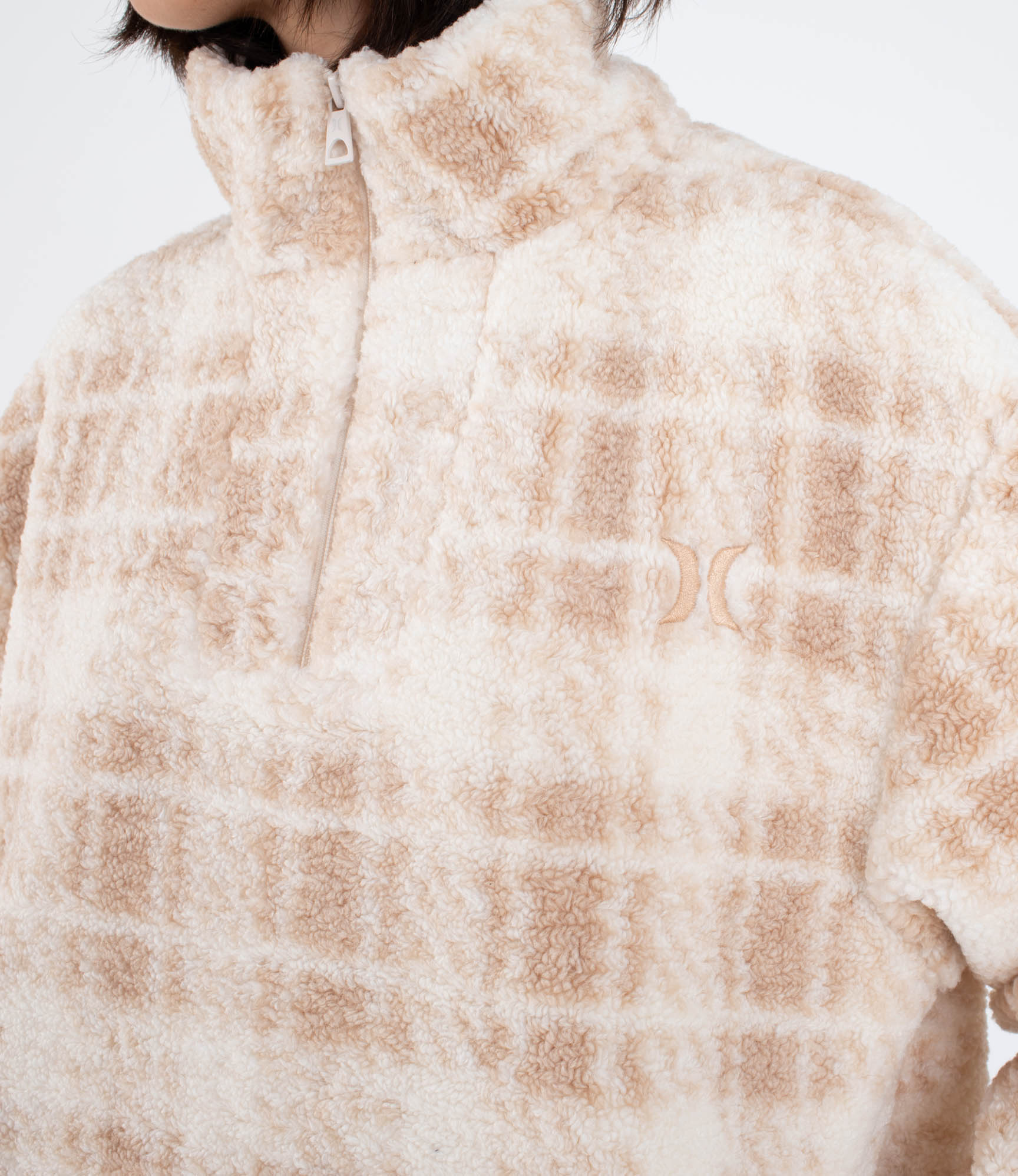 Light Gray סווטשירט פליז לנשים Laneway HURLEY