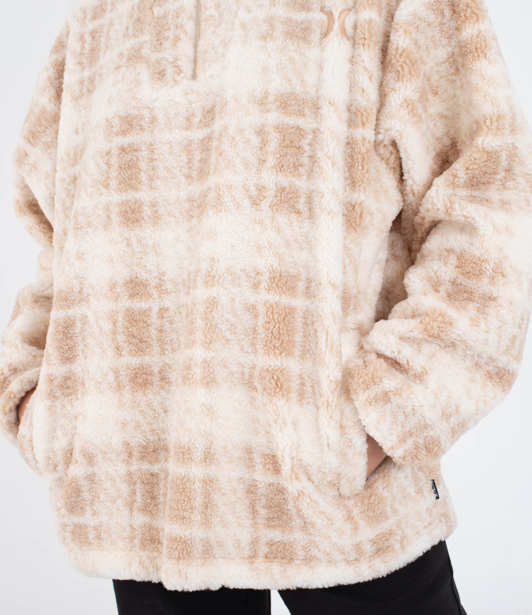 Light Gray סווטשירט פליז לנשים Laneway HURLEY