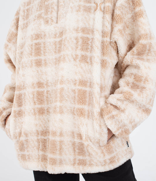 Light Gray סווטשירט פליז לנשים Laneway HURLEY