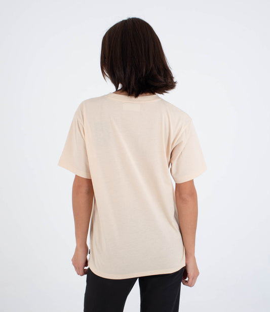 Lavender טי שירט קצרה לנשים Script HURLEY