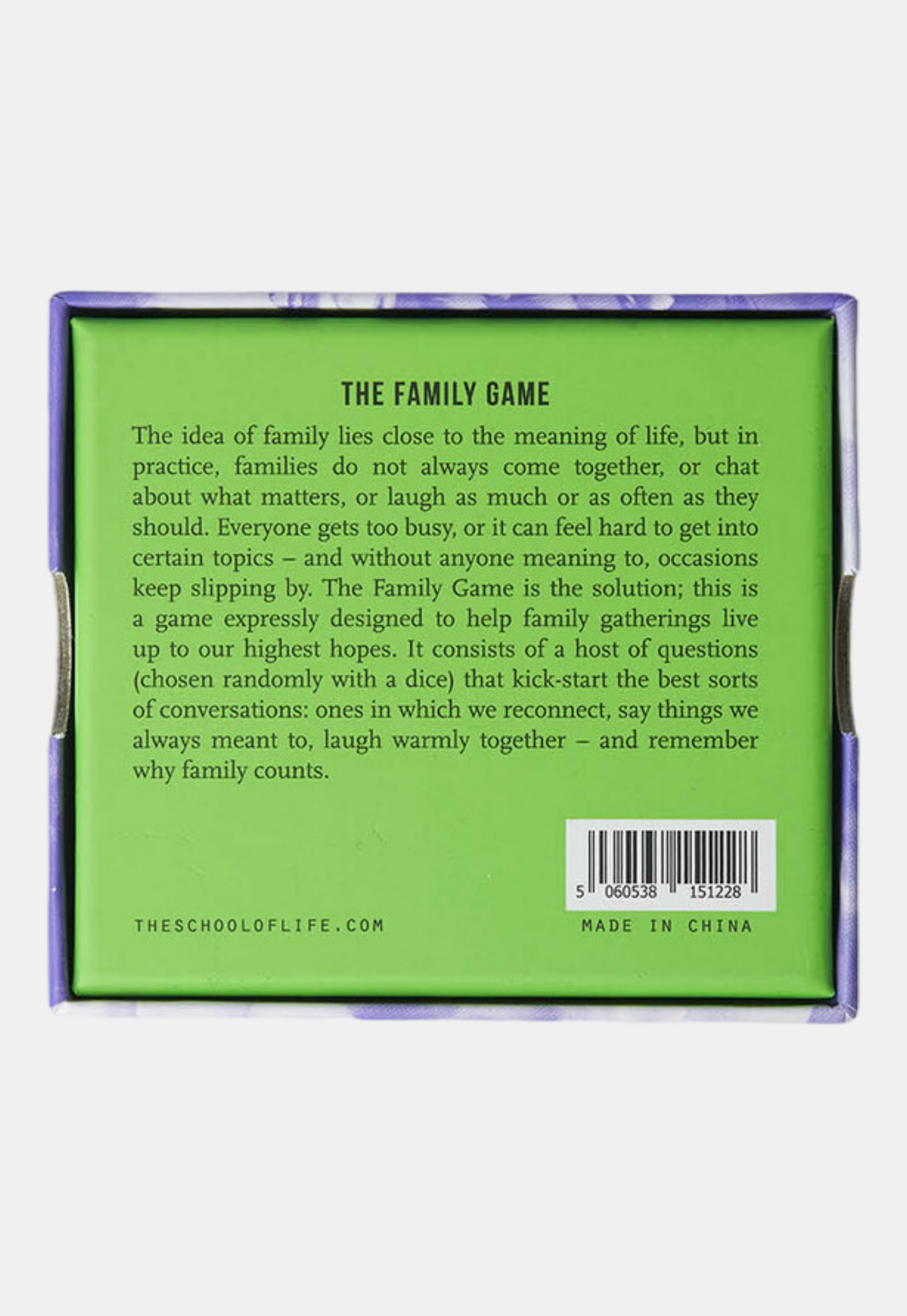 Dark Olive Green משחק The Family Game THE SCHOOL OF LIFE