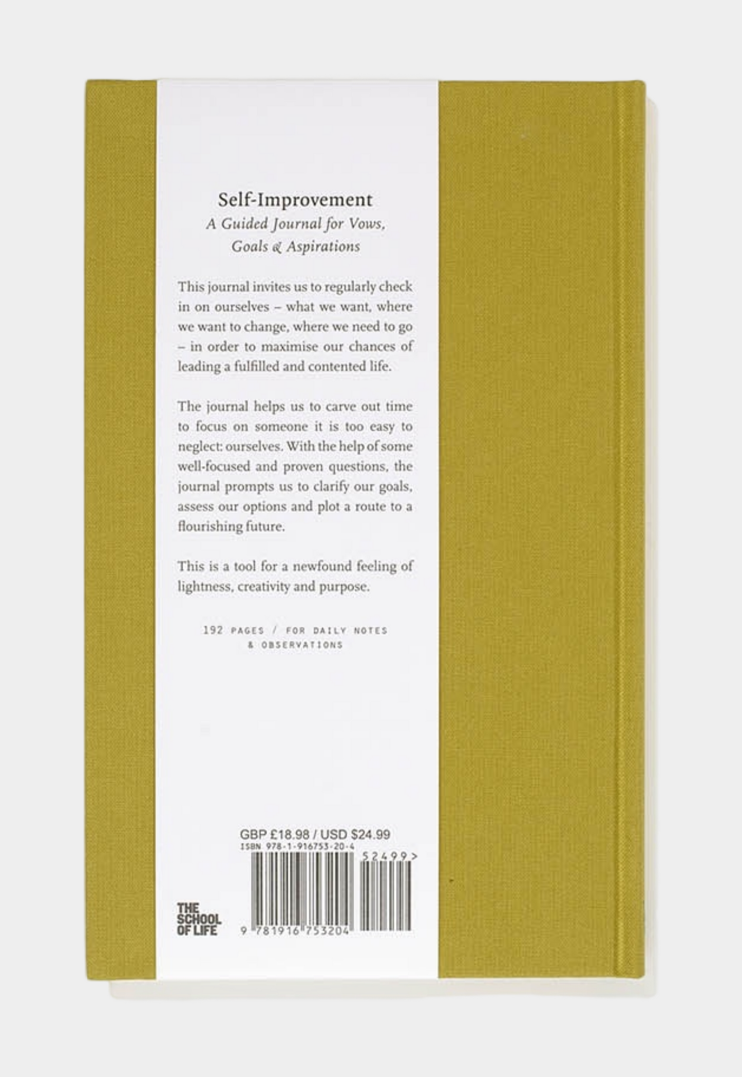 Lavender ספר התפתחות אישית Self Improvement Journal THE SCHOOL OF LIFE