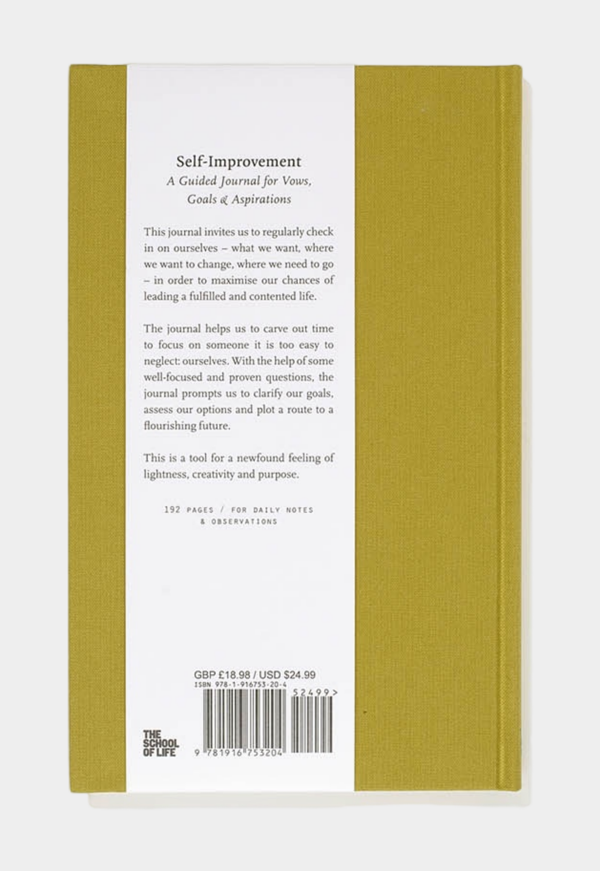 Lavender ספר התפתחות אישית Self Improvement Journal THE SCHOOL OF LIFE