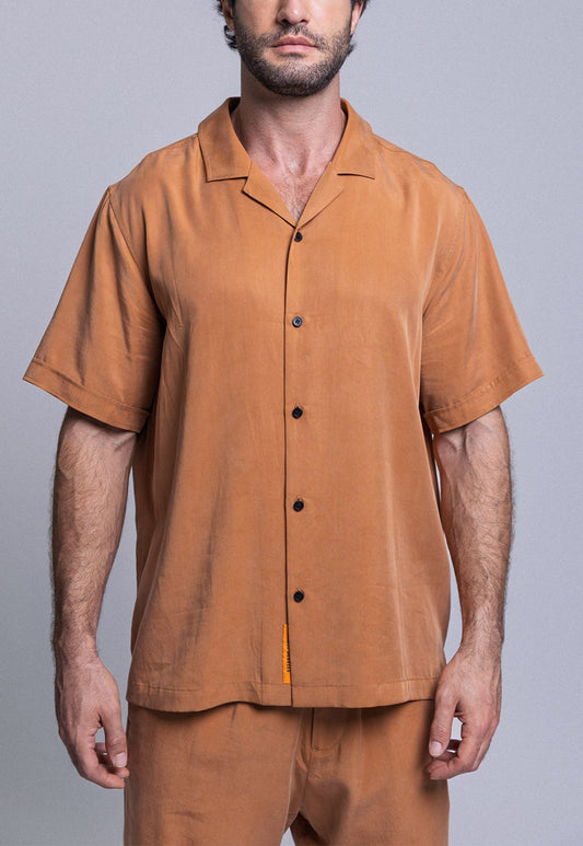 Gray חולצה קצרה לגברים 30 Beach THIRTY DEGREES