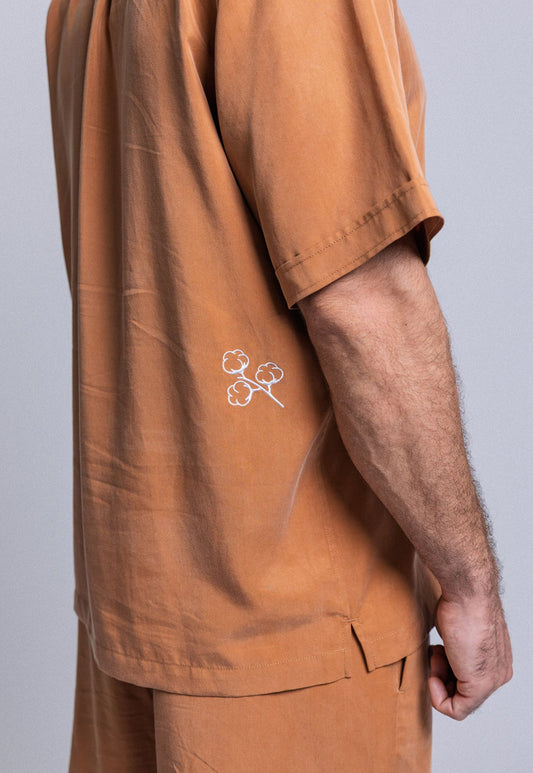 Coral חולצה קצרה לגברים 30 Beach THIRTY DEGREES