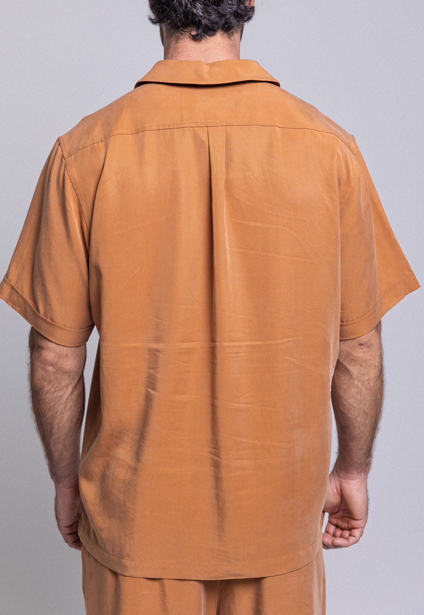 Light Gray חולצה קצרה לגברים 30 Beach THIRTY DEGREES