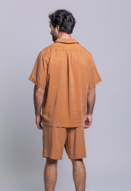 Gray חולצה קצרה לגברים 30 Beach THIRTY DEGREES