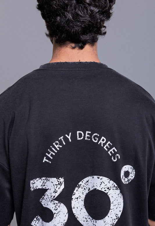 Dark Gray טי שירט לגברים Basketball Graphic THIRTY DEGREES