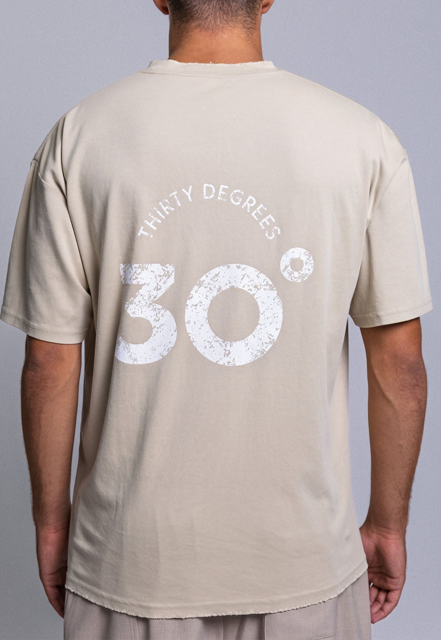 Gray טי שירט לגברים Basketball Graphic THIRTY DEGREES