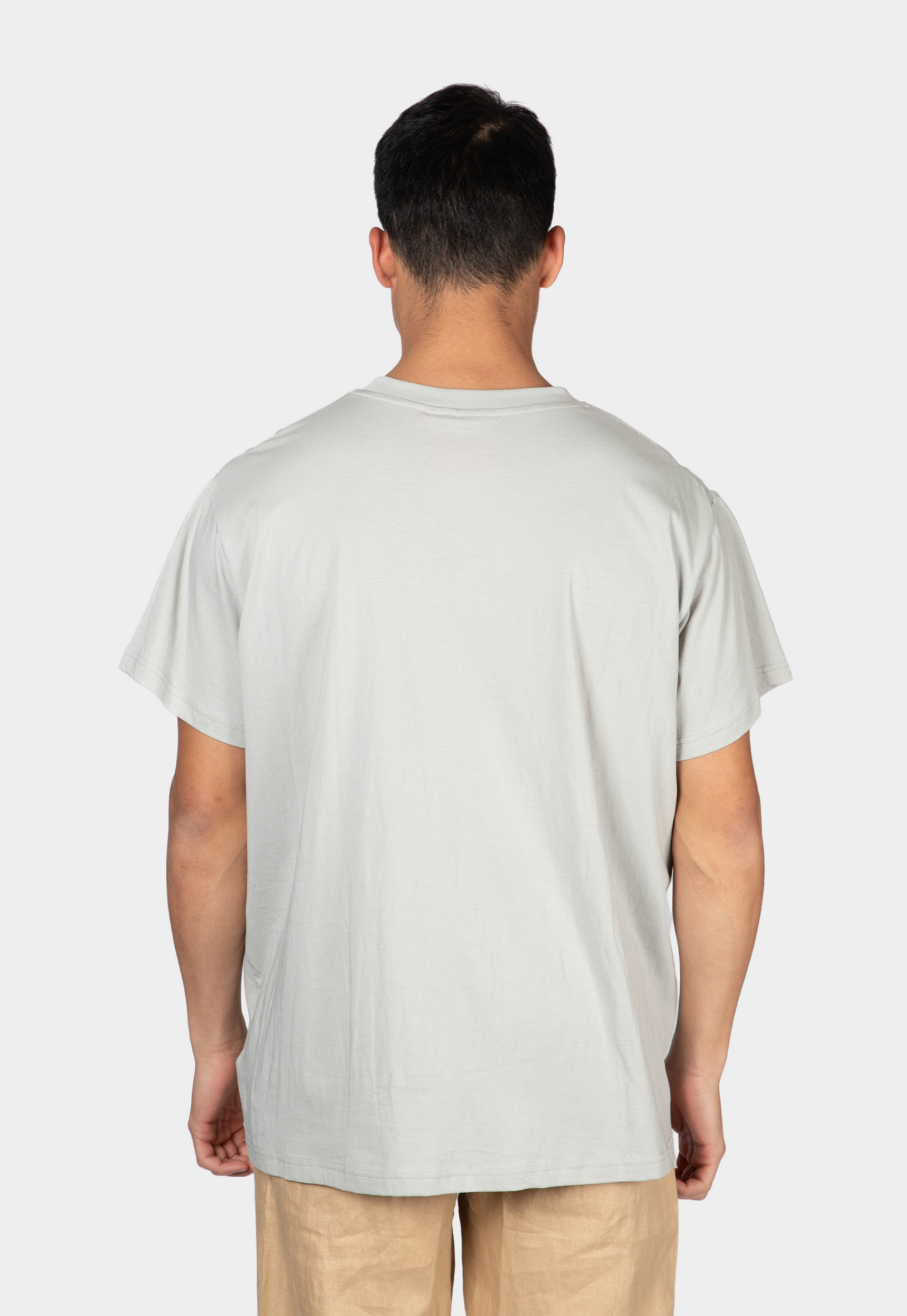 Light Gray טי שירט קצרה לגברים / נשים Blank THIRTY DEGREES