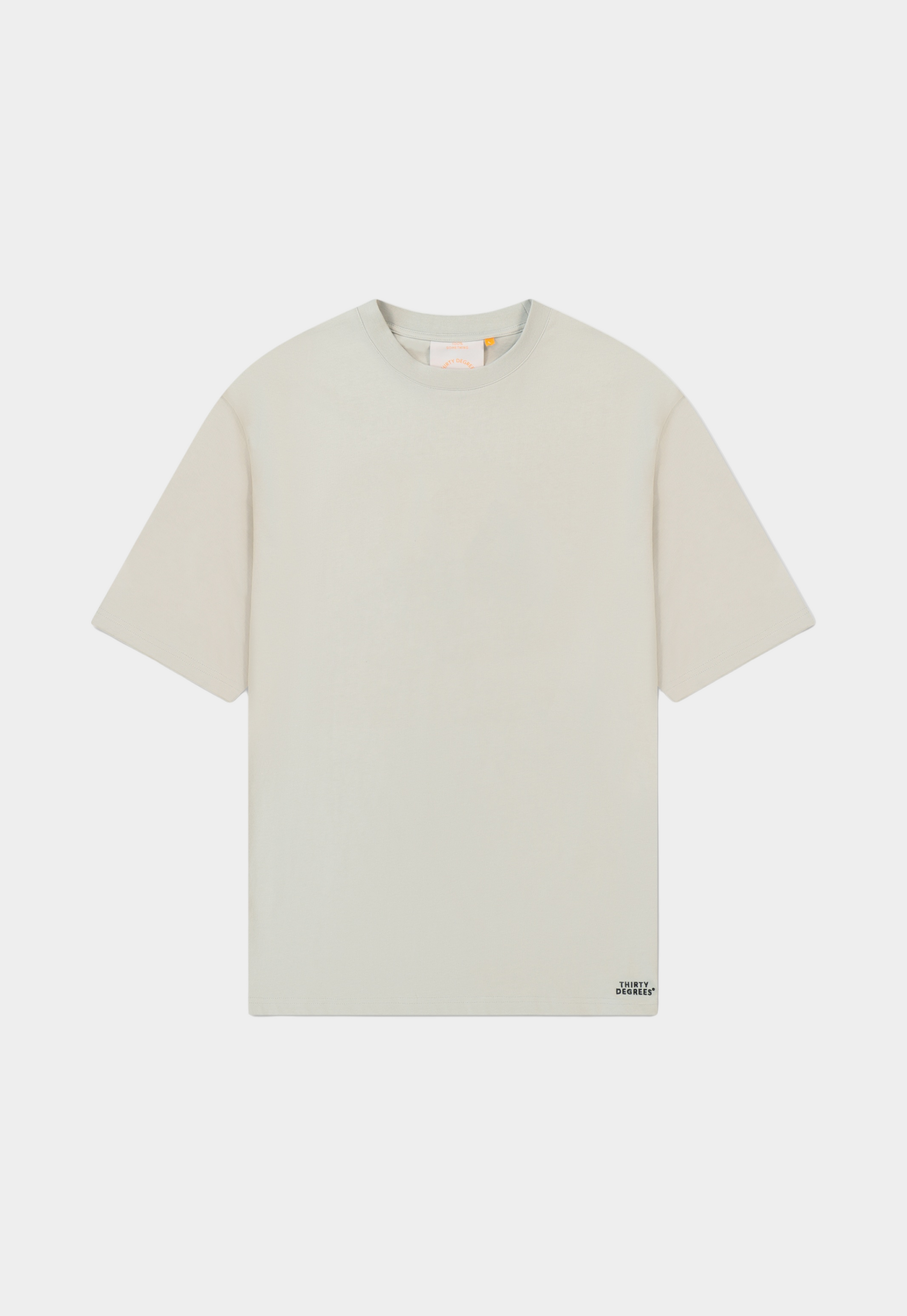 Beige טי שירט קצרה לגברים / נשים Blank THIRTY DEGREES