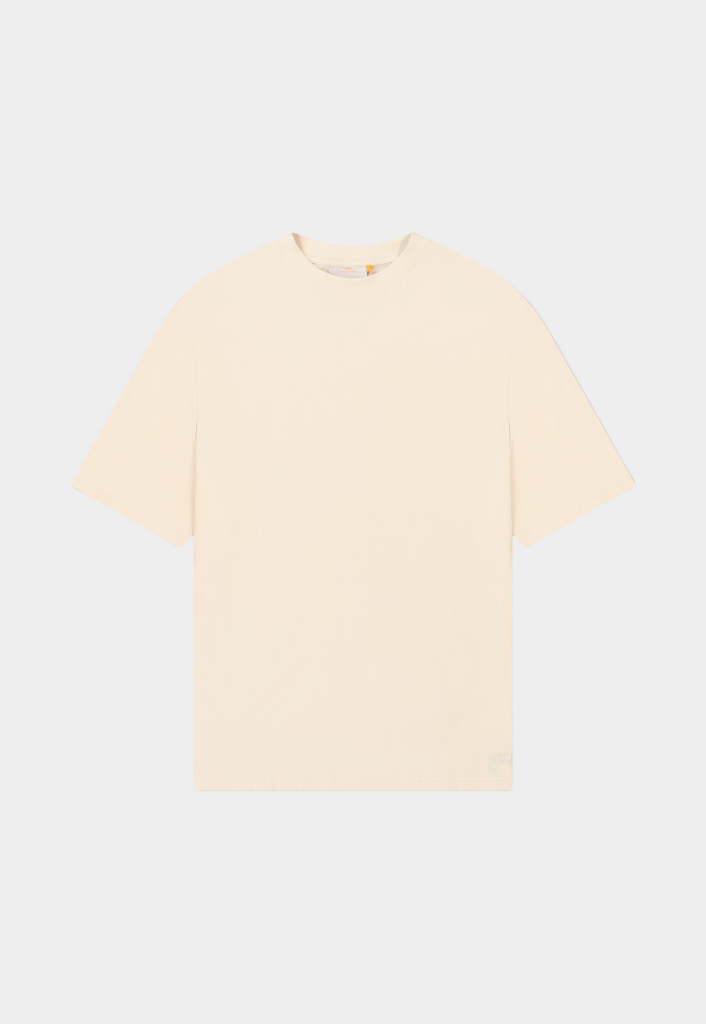 Beige טי שירט קצרה לגברים / נשים Blank THIRTY DEGREES