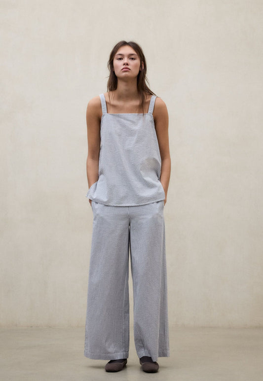 Gray גופיה פסים לנשים Aria ECOALF