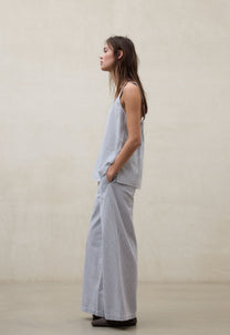 Gray גופיה פסים לנשים Aria ECOALF
