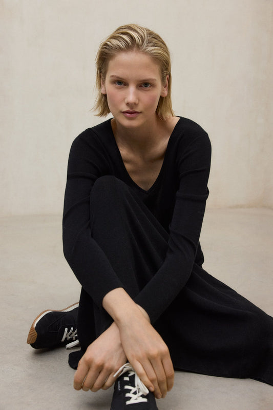 Black שמלת מקסי לנשים Aris ECOALF