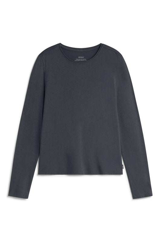 Dark Slate Gray טי שירט ארוכה לנשים Cale ECOALF