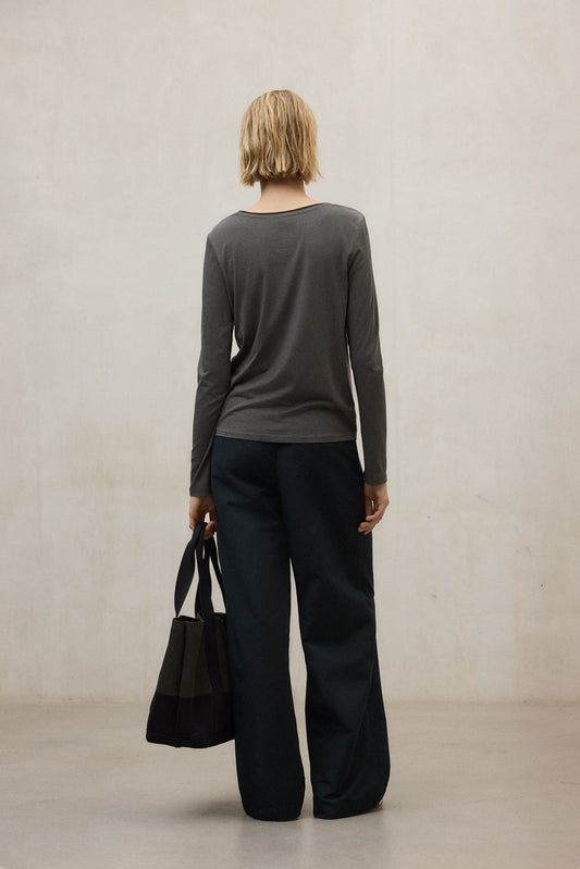 Gray טי שירט ארוכה לנשים Cale ECOALF