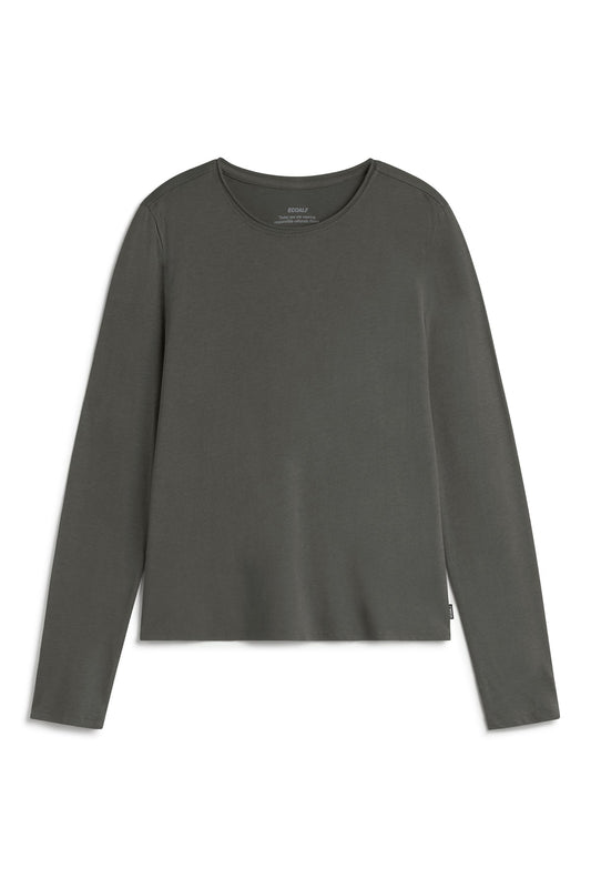 Dark Slate Gray טי שירט ארוכה לנשים Cale ECOALF