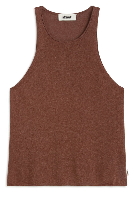 Saddle Brown גופיה לנשים Ceiba ECOALF