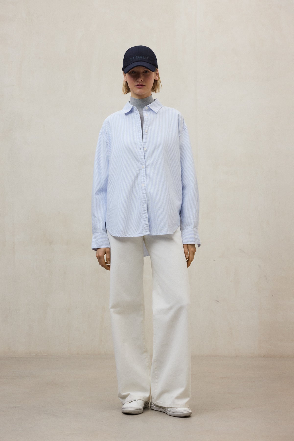 Gray חולצה מכופתרת ארוכה לנשים Elena ECOALF