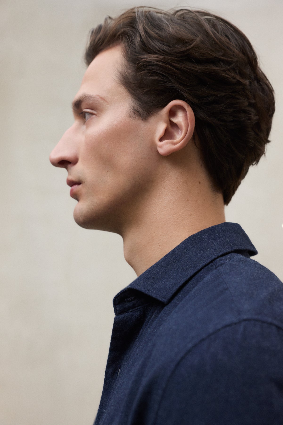 Gray חולצה מכופתרת ארוכה לגברים Felipe ECOALF