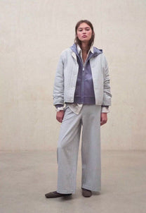 Light Gray מכנסי פסים רחבים לנשים Moss ECOALF