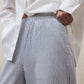 Dark Gray מכנסי פסים רחבים לנשים Moss ECOALF