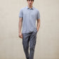 Light Gray חולצת פולו קצרה לגברים Tedan Polo ECOALF