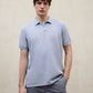 Light Gray חולצת פולו קצרה לגברים Tedan Polo ECOALF