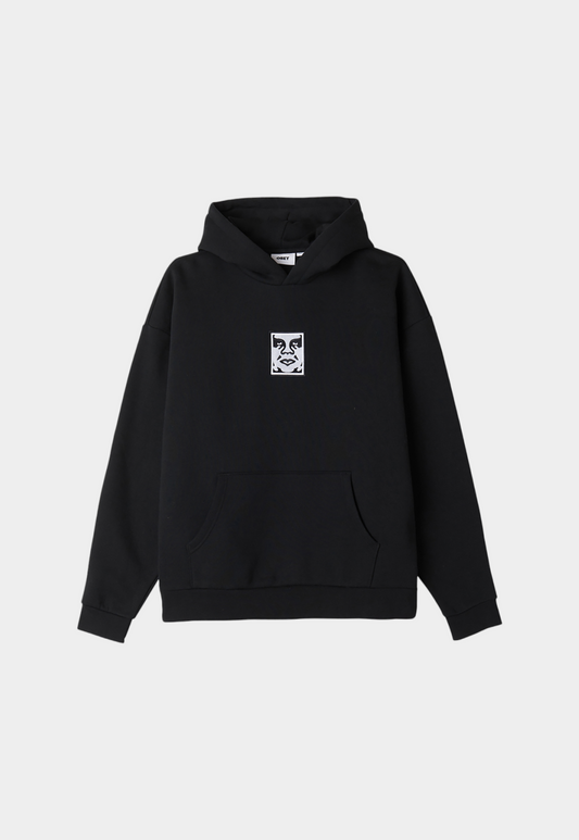 Black קפוצ'ון לגברים Icon Extra Heavy OBEY
