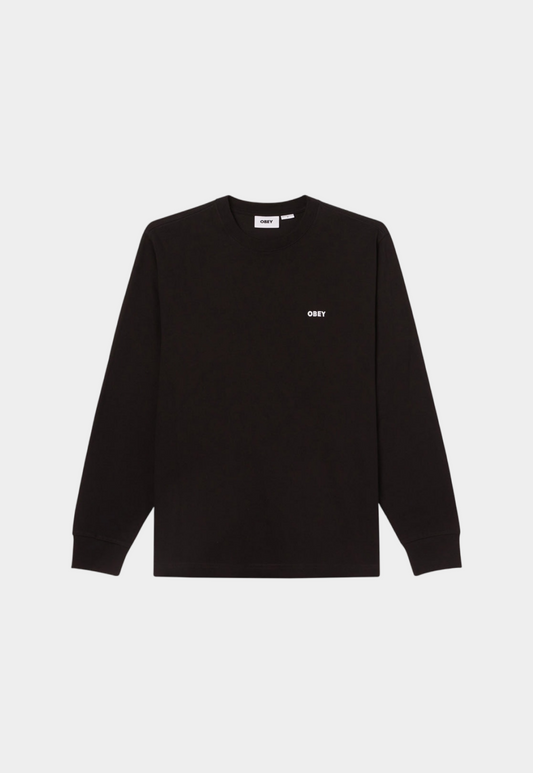 Lavender טי שירט ארוכה לגברים Works Bold LS OBEY