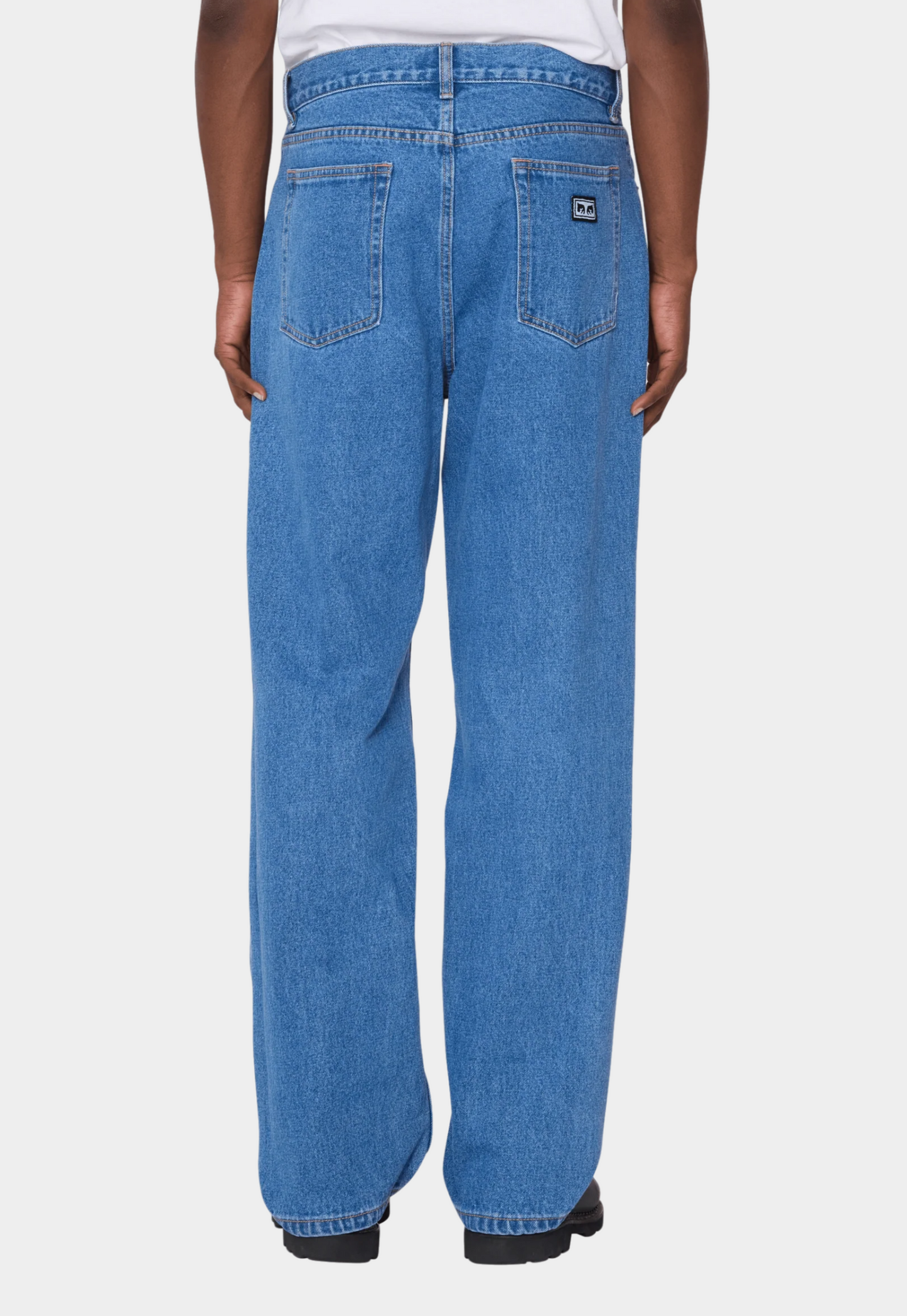 Steel Blue ג׳ינס ארוך לגברים Hardwork – Straight Fit OBEY