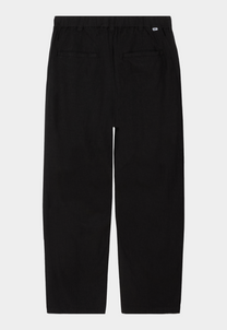 Black מכנסי פשתן לגברים Obey Foster Pleated Linen OBEY